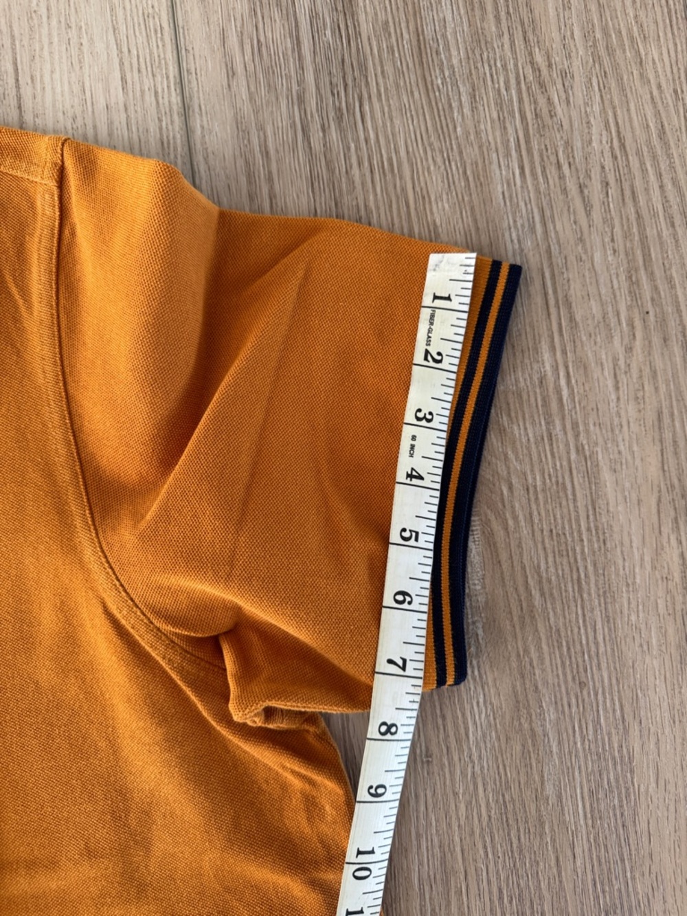 Fred Perry Orange Polo with Black Contrast Tipping - Picture 5 of 5